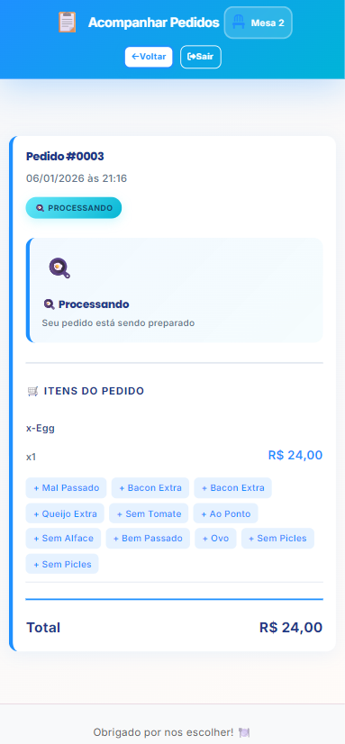 Acompanhamento em Tempo Real